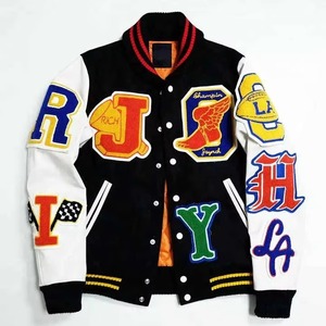 Veste universitaire vintage en chenille personnalisée en gros, veste de baseball brodée avec lettres, streetwear unisexe, fabricant OEM - Product Image 5