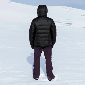 Nouvelle veste d'hiver noire à capuche pour homme, avec fermeture éclair, rembourrée, avec emplacements pour logo personnalisé, épaisse, streetwear, tissu polyester/coton - Product Image 6