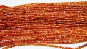 Cadena de Rodletes Facetados de Cornalina Mística Natural Recubierta, 13 Pulgadas de Largo - Product Image 4