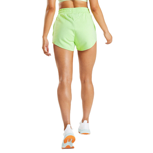 Shorts de sport en molleton taille mi-haute pour femme, confortables, séchage rapide, respirants, pour l'entraînement, avec volants, logo personnalisé, vente en gros - Product Image 4
