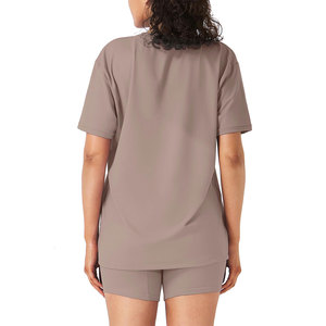 High Demanding Women's Shorts <b>Sets</b> Anti Shrink Breathable Durable Regular Fit Cotton Polyester Material Short <b>Sets</b> Custom Logo - Product Image 4