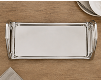 Premium metal dienblad met paardenbit-design, decoratief, mid-century modern, voor op tafel, fruitplateau voor thuisgebruik.