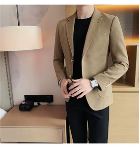 Veste de Costume Homme Slim Fit de Haute Qualité à Bouton Unique – Idéale pour Mariage et Tenues Décontractées - Product Image 3