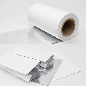 Rouleau de papier barrière 3 plis en kraft blanc et feuille PE, très demandé, pour l'emballage de snacks, de produits de boulangerie et de restauration rapide, à vendre - Product Image 3