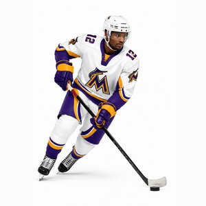 Camiseta de Hockey sobre Hielo para Hombre, Manga Larga, Sublimada, Absorbe la Humedad, Corte Regular, Blanca, Morada y Dorada, Uniforme de Equipo para Adultos, Todas las Temporadas - Product Image 5