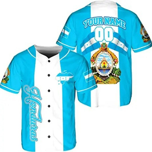 เสื้อเบสบอลออกแบบเองด้วยเทคโนโลยีโพลีเอสเตอร์และความชื้นที่มีน้ำหนักเบา - Product Image 4