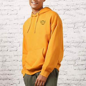 Sudadera con capucha extragrande de color sólido para hombre, estilo casual, holgada, de tela suave y transpirable para la colección de invierno. - Product Image 3