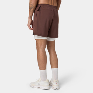 <b>Men</b>’s Dual Layer Athletic <b>Shorts</b> with Inner <b>Compression</b> Liner, Breathable Sports Training <b>Shorts</b>, Elastic Waistband Gym Running - Product Image 2