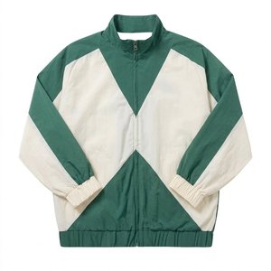 High Sales Custom Logo Green White Men's High Quality Nylon <b>Wind</b> <b>Breaker</b> Shorts Sets For Vintage Wear Men Set Highstreet Jackets - Product Image 2