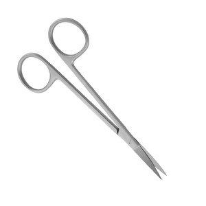 Tijeras de Iris Rectas de Grado Médico, 115 mm, Tijeras de Microdiseción Reutilizables, Tijeras Quirúrgicas Dentales, Fabricante Pakistán - Product Image 4