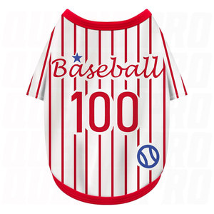 Sleeveless <b>Baseball</b> Style Dog Shirt Comfortable Polyester Pet Apparel with Breathable Stretchy Fabric Fit Small Medium Large - Product Image 2