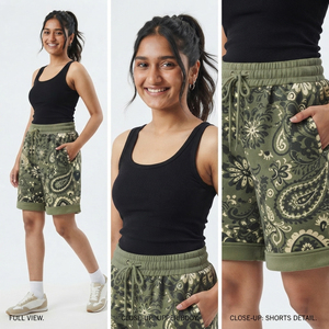 <b>Women's</b> <b>Board</b> <b>Shorts</b> 100% Polyester Fleece Regular Fit Breathable Eco-Friendly Anti-Wrinkle Running Training <b>Shorts</b> - Product Image 4