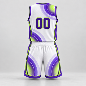 Maillot de basket-ball personnalisé, ensemble uniforme de basket-ball sublimé avec short assorti pour les équipes scolaires et de club pour les jeunes - Product Image 2