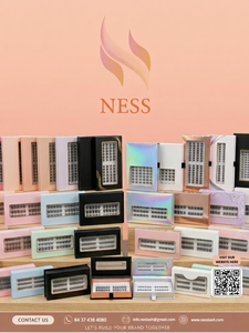 Pestañas Postizas Individuales de Material Sintético PBT, Coloridas, Naturales, Suaves, en Racimo, Personalizables, con Tarjeta Posterior - Product Image 4
