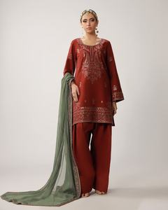 643 Salwar Kameez Pakistaní de Marca Premium de Alta Calidad para Mujer, para Fiestas y Playa, Material de Viscosa que Absorbe la Humedad y Seca Rápidamente - Product Image 4