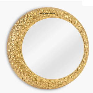 Espejo de Pared Decorativo de Primera Calidad, Diseño Elegante y Minimalista Moderno, Fabricado con Dorado - Product Image 2