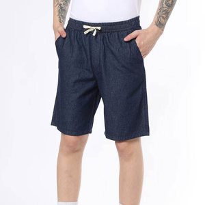 Shorts Cargo en Coton Effiloché pour Homme, Taille Élastique, Mi-long, Tricoté, Robuste, Décontracté, Utilitaire, Été, Séchage Rapide, Respirant, Anti-plis - Product Image 1