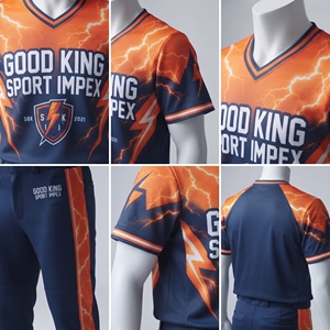 Uniforme de Béisbol Sublimado Personalizado, Conjunto de Pantalones y Camiseta, Ropa Deportiva de Equipo, Logotipo Personalizado, Fabricante OEM, Distribuidor Mayorista de Alibaba - Product Image 4