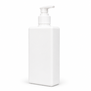 White Plastic <b>Pump</b> <b>Bottle</b> Square Lotion Dispenser Cosmetic Packaging Container - Product Image 2