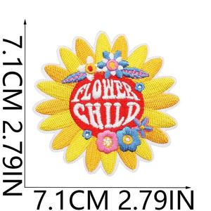 Badge brodé rond pour vêtements, sacs à dos, chapeaux et sacs, logo personnalisé, à coudre, thermocollant, patch Velcro, OEM ODM, vente en gros, usine - Product Image 2