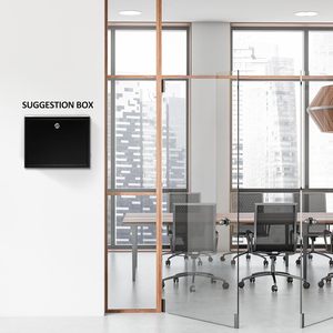 Secure Wall Mount Mail <b>Box</b> Metal Drop <b>Box</b> with Lock for Office, Hotel, Donation, Ballot & Suggestion Use - Product Image 4