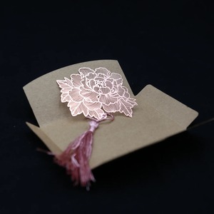 Marcapáginas de Metal de Latón de Alta Calidad con Diseño de Vetas de Hoja, Estilo Exquisito, al Mejor Precio, Artesanía Metálica para Regalo - Product Image 2