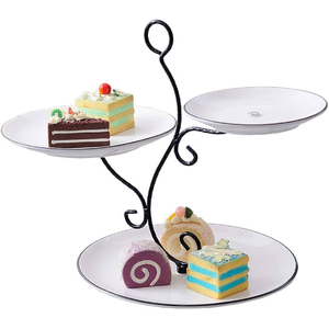 Soporte de metal para servir chocolate al por mayor, decorativo para mesa, para galletas, dulces, frutos secos. - Product Image 1