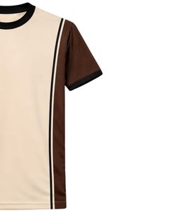 Ensemble T-shirt et short de sport beige marron pour homme, respirant, séchage rapide, tenue de sport, course à pied, entraînement, fitness, vêtements de sport - Product Image 5