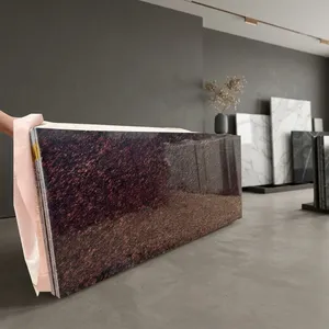 Best Quality Cat Eyes Brown Granite High Strength Natural <b>Stone</b> Slabs for Countertops Vanity Tops Flooring and Outdoor Landscape - Product Image 2