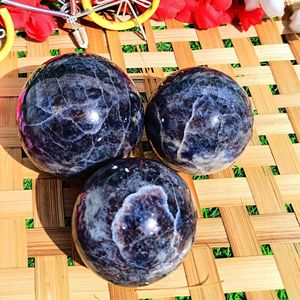 Esfera de Cristal de Iolita Natural, Piedra Curativa Pulida, Gema para Reiki, Meditación, Decoración Energética, Fabricación de Joyería, Venta al por Mayor, Chakralume - Product Image 1
