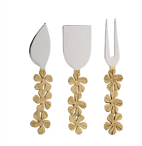 Brass <b>Cheese</b> <b>Set</b> Elegant Design 3 PCS <b>Cheese</b> Tools gadgets Brass <b>Cheese</b> <b>Set</b> Matte Polish Wholesale <b>Cheese</b> Cutlery <b>Sets</b> - Product Image 2