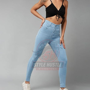 Pantalones de mezclilla para mujer de alta calidad, fabricados en fábrica, venta al por mayor, precio razonable. - Product Image 2