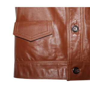 Chaleco de Cuero Genuino Vintage para Hombre, Estilo Vaquero Desgastado, Servicio OEM, Ropa Casual Urbana, Atuendo de Moda Occidental - Product Image 5