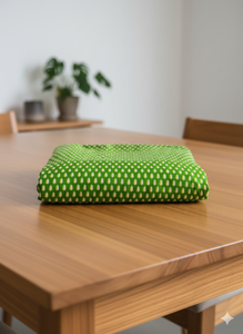 Le Souvenirs – Tissu en coton 100 % peigné, léger, respirant, absorbant l'humidité, imprimé vert, écologique, pour filles et garçons - Product Image 3