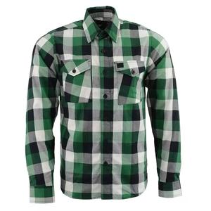 YASH SPORTS Custom Men's Stand Collar Button Flannel <b>Shirt</b> Manufacturer / Cotton <b>Plaid</b> Flannel <b>Shirts</b> Bulk OEM Supplier - Product Image 3