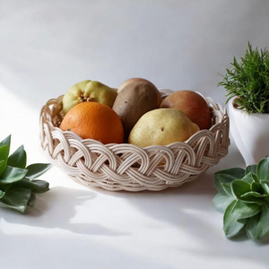 Panier alimentaire en saule fait main pour la cuisine, panier de service en saule naturel tressé, panier de rangement rustique en osier pour l'organisation des aliments - Product Image 5