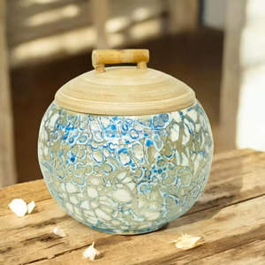Sustainable Handmade Egg Shell Inlay Box Supplier <b>Bamboo</b> <b>Fiber</b> Decorative Home Storage Organizer OEM Vietnam - Product Image 5