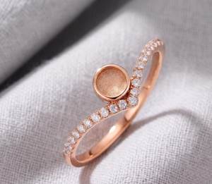 925 Sterling Silver 5mm Round Blank Bezel <b>Ring</b> Breastmilk Ashes Crushed <b>Opal</b> Resin Keepsake DIY Jewelry <b>Ring</b> Setting - Product Image 4