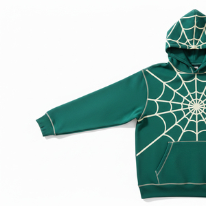 Custom Logo Spider Hoodie Web Pattern Rhinestone <b>Pullover</b> Lined Winter Streetwear Luxury Brand 555555 Fleece for <b>Men</b> Women - Product Image 3