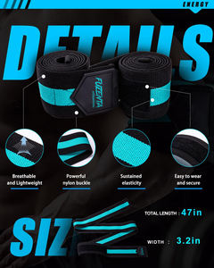 Vendas Elásticas de Alta Calidad para Rodillas, Diseño de Seguridad para Levantamiento de Pesas, para Entusiastas del Fitness, Vendas para Codos - Product Image 5