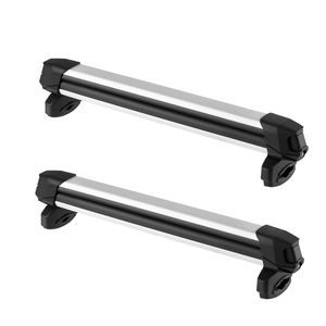 Portaesquís y Tablas de Snowboard para Techo de Coche, Capacidad para 6 Pares de Esquís y 4 Tablas de Snowboard, 2 Piezas, Aluminio, Universal, Soporte Superior para Techo de Coche, Conveniente - Product Image 2