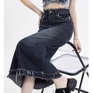 Women Pleated Midi <b>Skirt</b> High Waist A Line <b>Elastic</b> Waist Casual Office Fashion <b>Skirt</b> Wholesale - Product Image 6