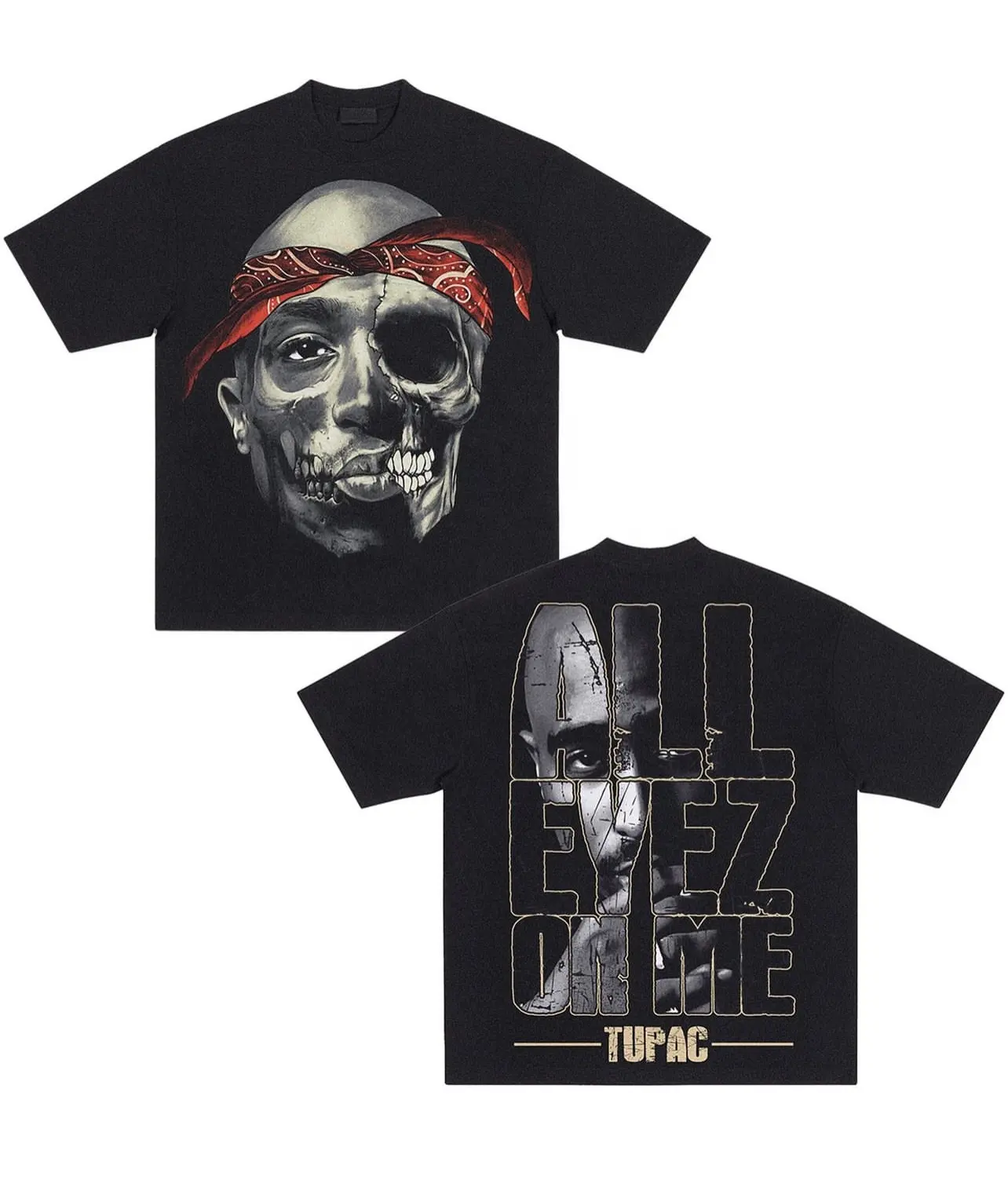 Hoge Kwaliteit Heren T-Shirt Custom Hiphop Zeefdruk Ademende Duurzame Anti-Krimp En Contrast Gebreide Stof