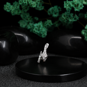 925 Sterling <b>Silver</b> Luxury Moissanite <b>Nose</b> <b>Ring</b> | VVS D Color <b>Nose</b> Stud | Diamond <b>Nose</b> Pin | Body Piercing Jewelry Women Gift - Product Image 1