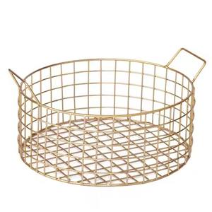 Cesta de metal para mostrador, cesta de regalo, cesta para frutas, pan y aperitivos, cesta de almacenamiento, cesta para empaque de regalos para mostrador de tienda - Product Image 5