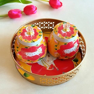 Creative Design Metal Pichwai <b>Jar</b> with Tray Storage <b>Jar</b> Set for Wedding <b>Decoration</b> - Product Image 4