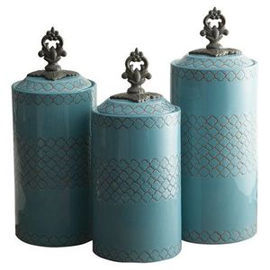 Metal <b>Kitchen</b> <b>Storage</b> Canister with Lid for Modern <b>Kitchen</b> - Product Image 2
