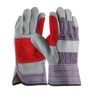 Gants de travail de sécurité en cuir de vachette pleine fleur à double paume, robustes, pour usage industriel, type Rigger canadien, pour la protection des mains - Product Image 6