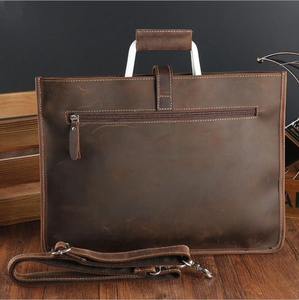 Sac à main de bureau en cuir pour homme, sac messager, durable, pour ordinateur portable 14 pouces, léger, modèle de protection LLB-0371 - Product Image 2