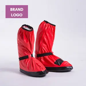 OEM ODM شعار عالية مرونة مكافحة زلة حماية سكوتر رايدر للماء المعطف جلدية احذية المطر غطاء